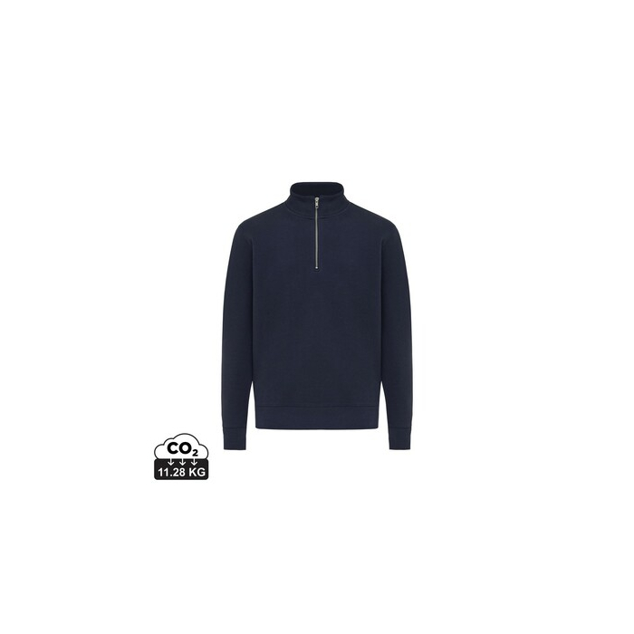 Bluza Iqoniq Elgon z bawełny z recyklingu granatowy