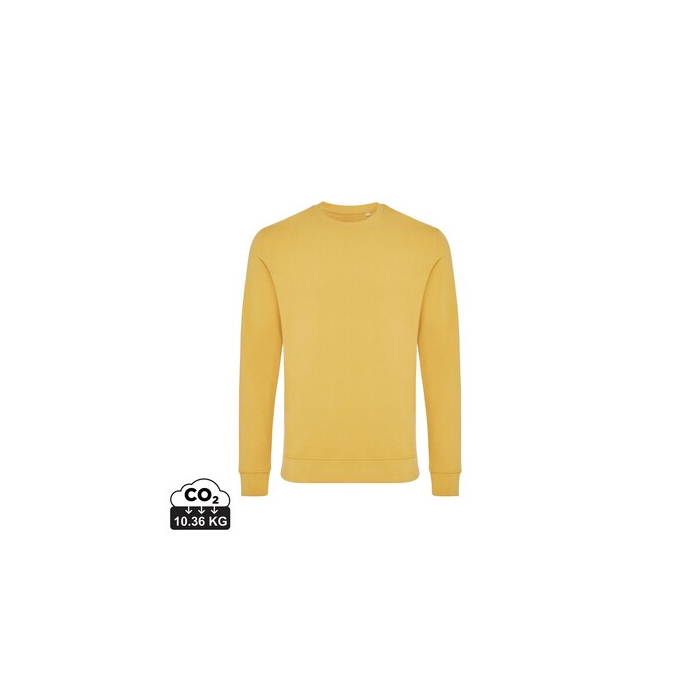 Bluza z bawełny z recyklingu Iqoniq Zion żółty
