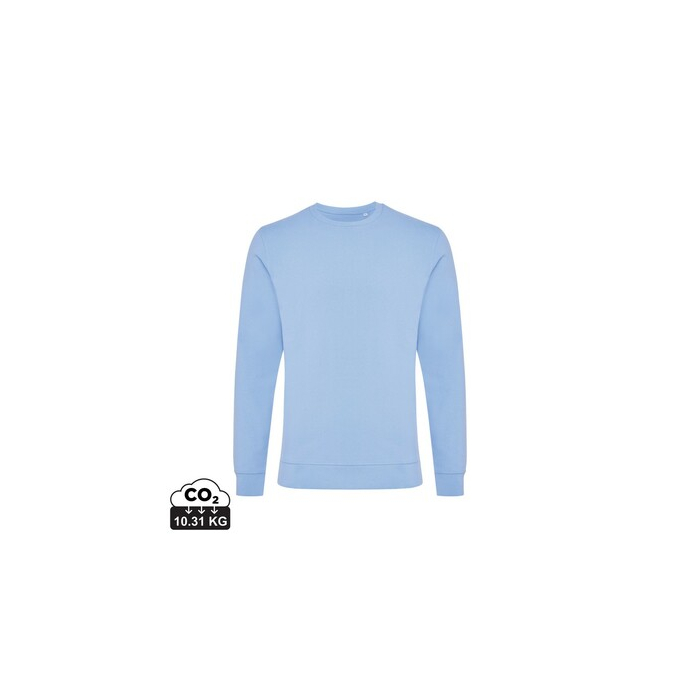 Bluza z bawełny z recyklingu Iqoniq Zion niebieski