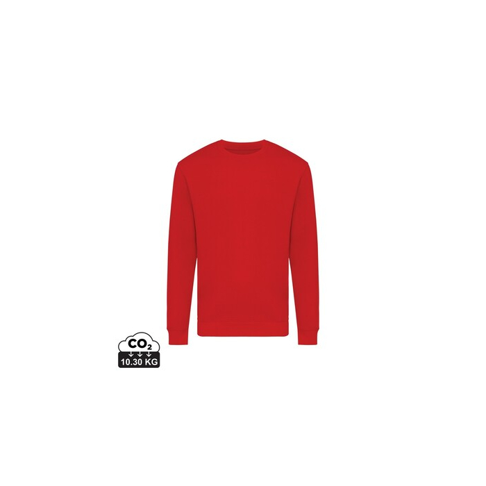 Bluza z bawełny z recyklingu Iqoniq Zion czerwony