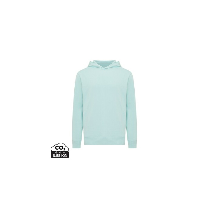 Bluza z kapturem i kieszeniami Iqoniq Yengo z bawełny z recyklingu zielony