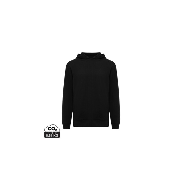 Bluza z kapturem i kieszeniami Iqoniq Yengo z bawełny z recyklingu czarny