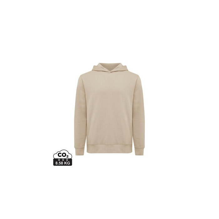 Bluza z kapturem i kieszeniami Iqoniq Yengo z bawełny z recyklingu beżowy