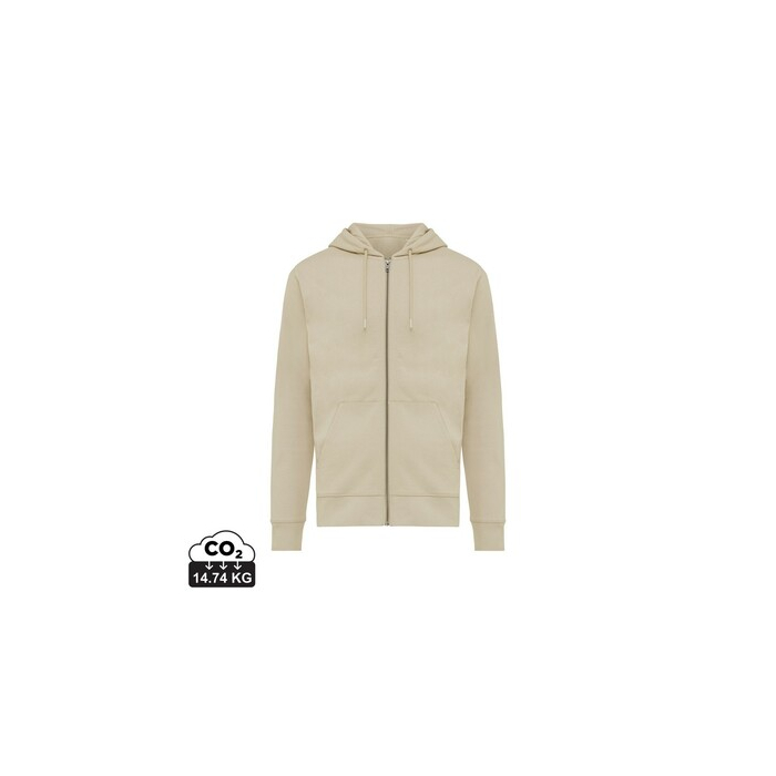 Bluza z kapturem z bawełny z recyklingu Iqoniq Abisko beżowy