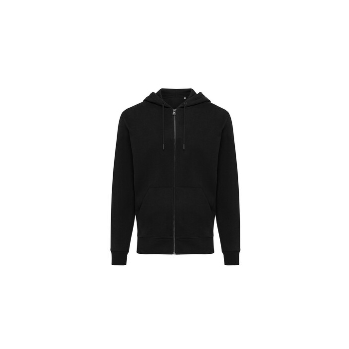 Bluza z kapturem z bawełny z recyklingu Iqoniq Abisko czarny