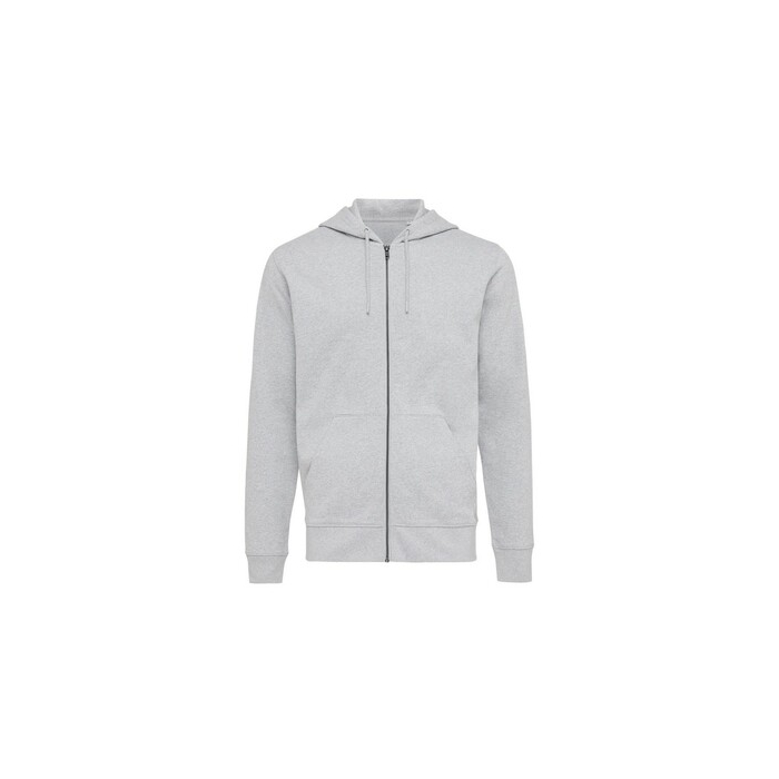 Bluza z kapturem z bawełny z recyklingu Iqoniq Abisko szary