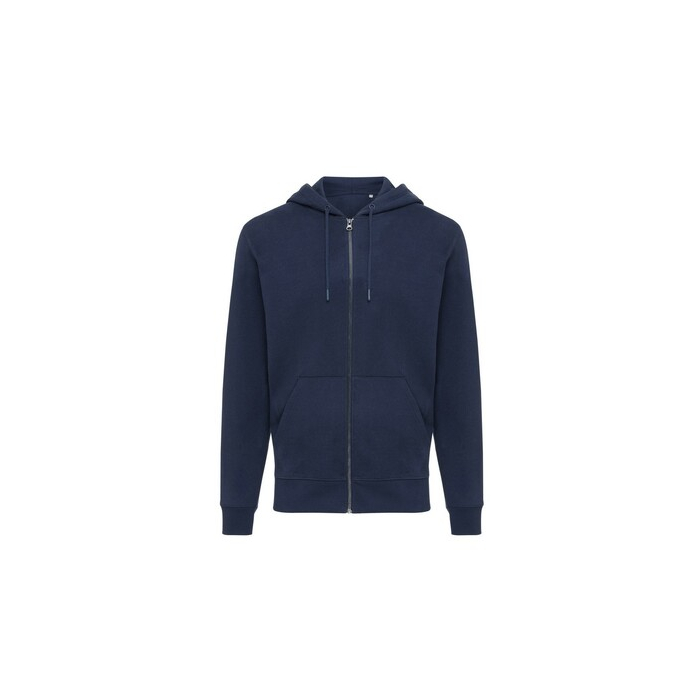 Bluza z kapturem z bawełny z recyklingu Iqoniq Abisko niebieski