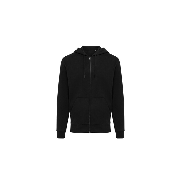 Bluza z kapturem z bawełny z recyklingu Iqoniq Abisko czarny