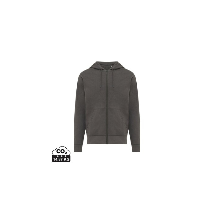 Bluza z kapturem z bawełny z recyklingu Iqoniq Abisko szary