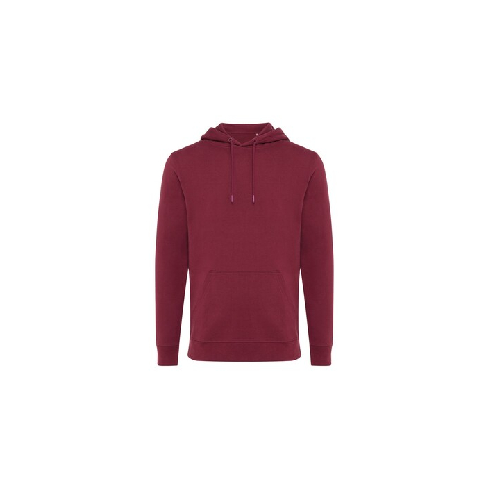 Bluza z kapturem z bawełny z recyklingu Iqoniq Jasper czerwony