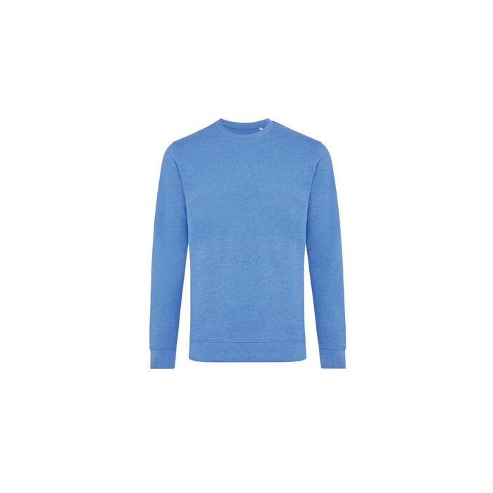 Bluza z niebarwionej bawełny z recyklingu Iqoniq Denali niebieski