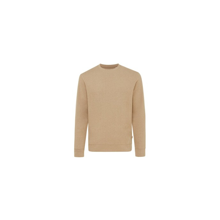 Bluza z niebarwionej bawełny z recyklingu Iqoniq Denali brązowy