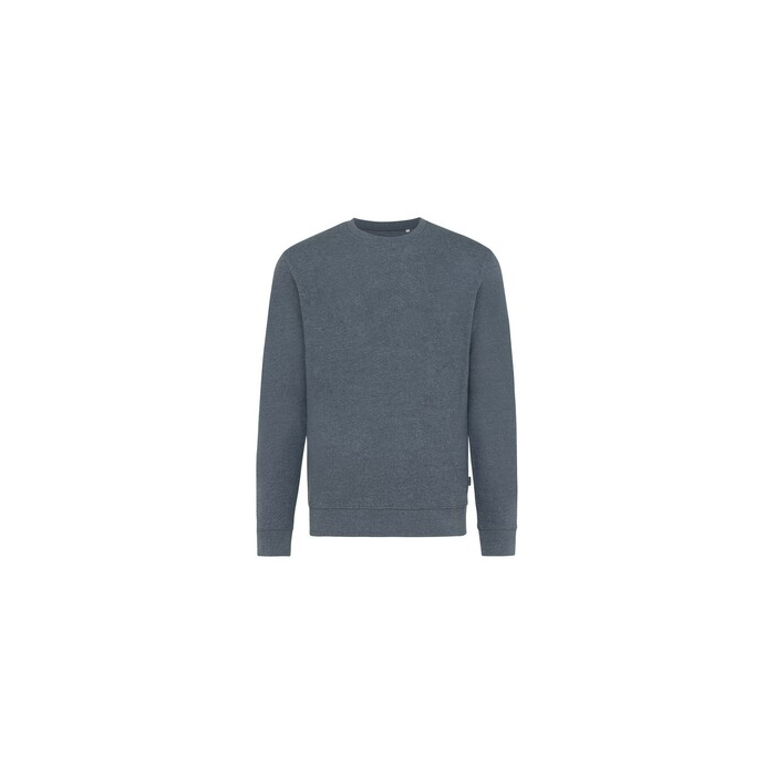 Bluza z niebarwionej bawełny z recyklingu Iqoniq Denali niebieski