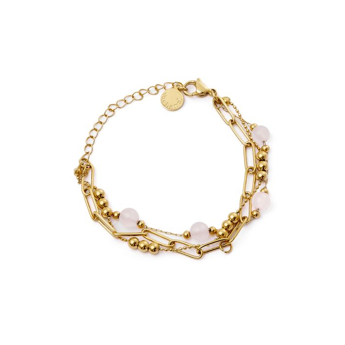 Bransoletka Andrea Gold/pink