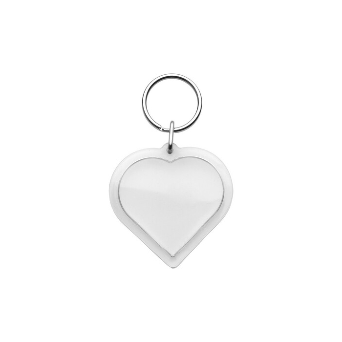 Brelok do kluczy w kształcie serca neutralny
