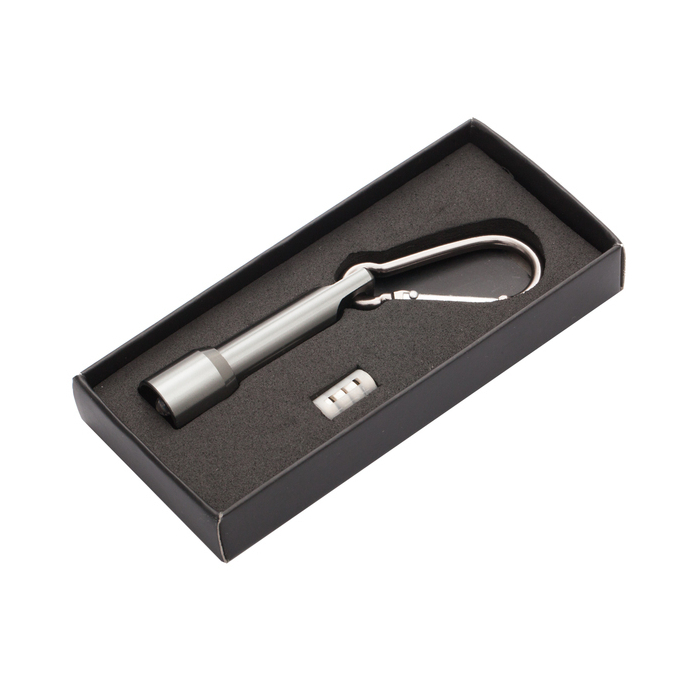 Brelok latarka Select LED, grafitowy