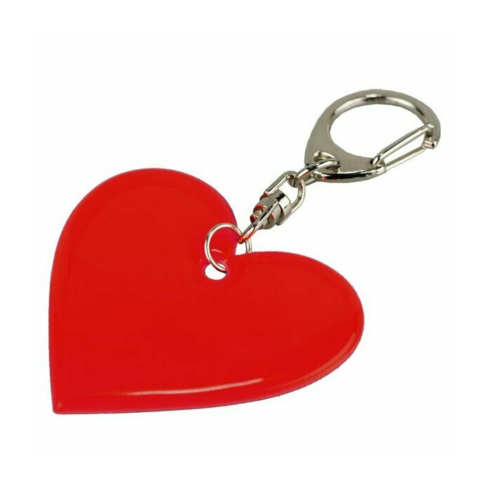 Brelok odblaskowy Affection, czerwony