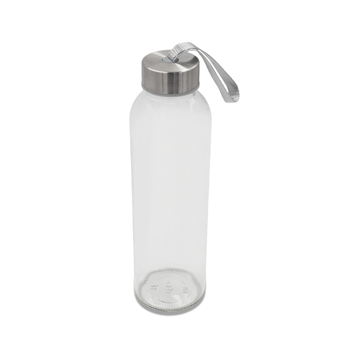 Butelka szklana Aqua Flow 500 ml, transparentny