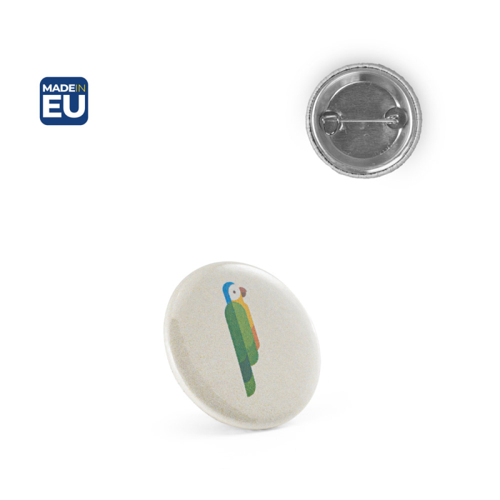 Button P'IN 1. Button P'IN 1. Okrągła przypinka