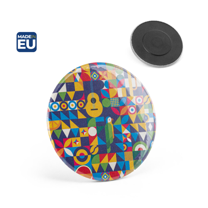Button P'IN 10. Button P'IN 10. Okrągły magnes