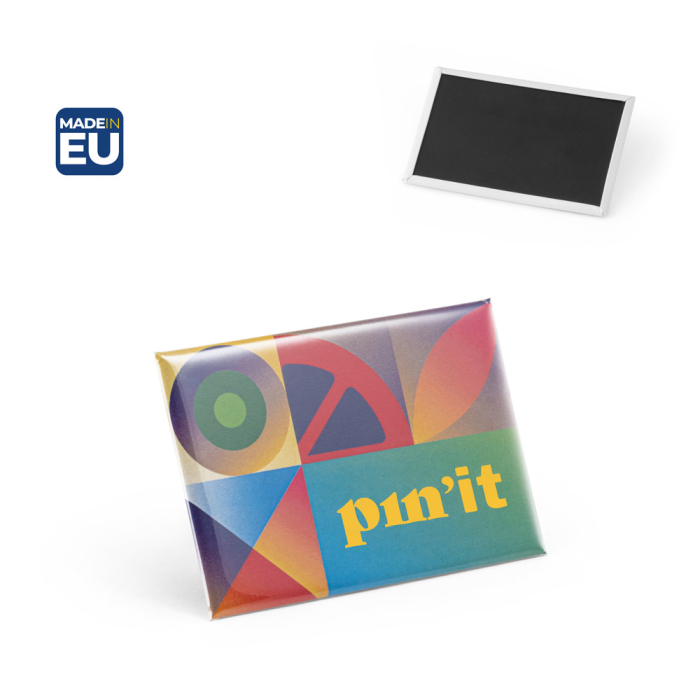 Button P'IN 15. Button P'IN 15. Prostokątny magnes