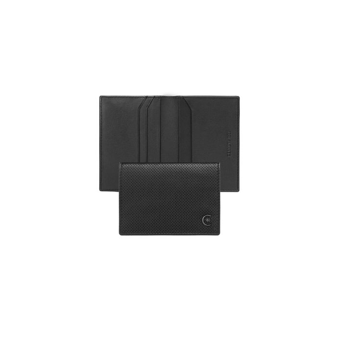 Card holder with flap Islington Black