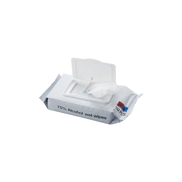 Chusteczki z alkoholem, 50 szt. biały