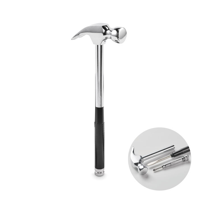 CLAW IT - Młotek ze stali węglowej, Srebrny