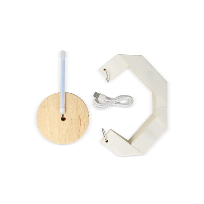 Coollux składana papierowa lampa LED Luna 25cm inspirowana origami