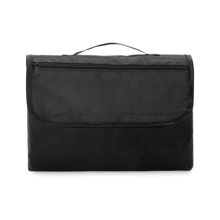 COSTA - Polarowy koc piknikowy, Czarny