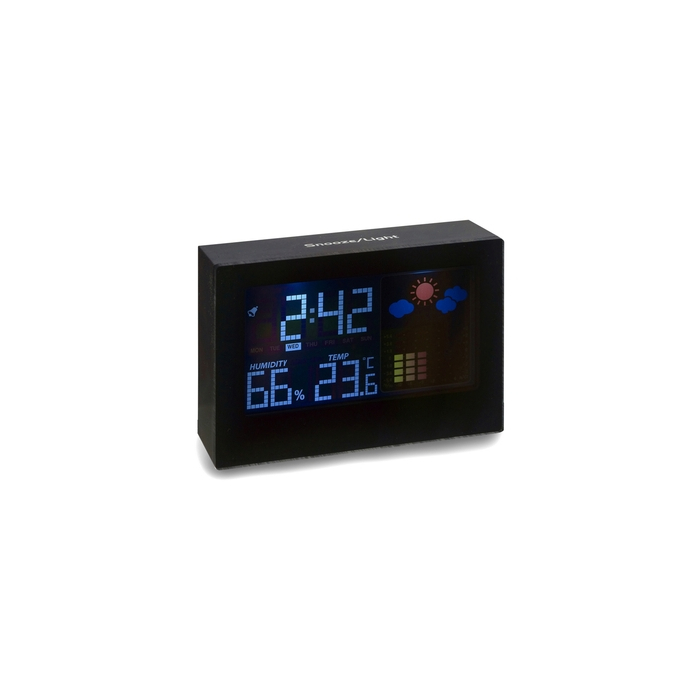 Cyfrowa stacja pogodowa czarny