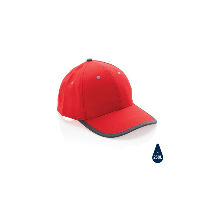 Czapka z daszkiem Impact AWARE™ czerwony