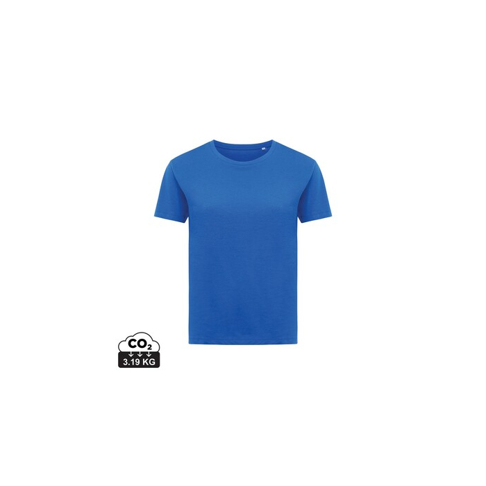 Damska koszulka Iqoniq Yala, bawełna z recyklingu niebieski