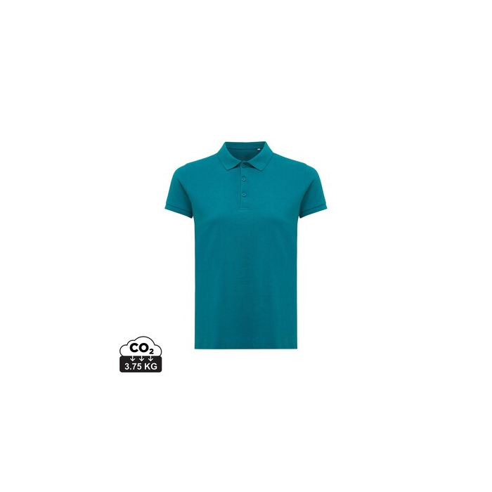Damska koszulka polo Iqoniq Yosemite, tkanina pique z bawełny z recyklingu zielony