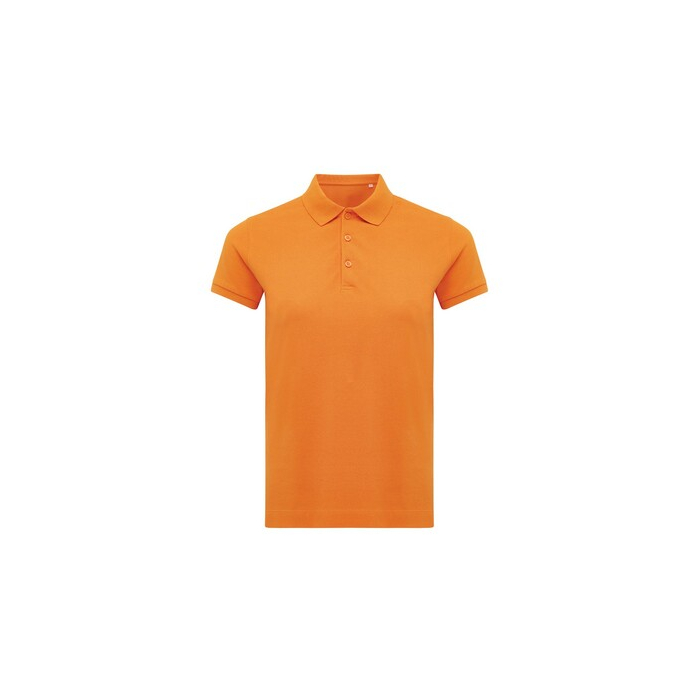 Damska koszulka polo Iqoniq Yosemite, tkanina pique z bawełny z recyklingu pomarańczowy