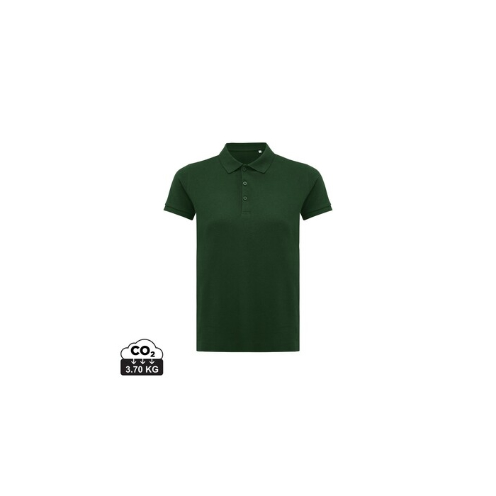 Damska koszulka polo Iqoniq Yosemite, tkanina pique z bawełny z recyklingu zielony