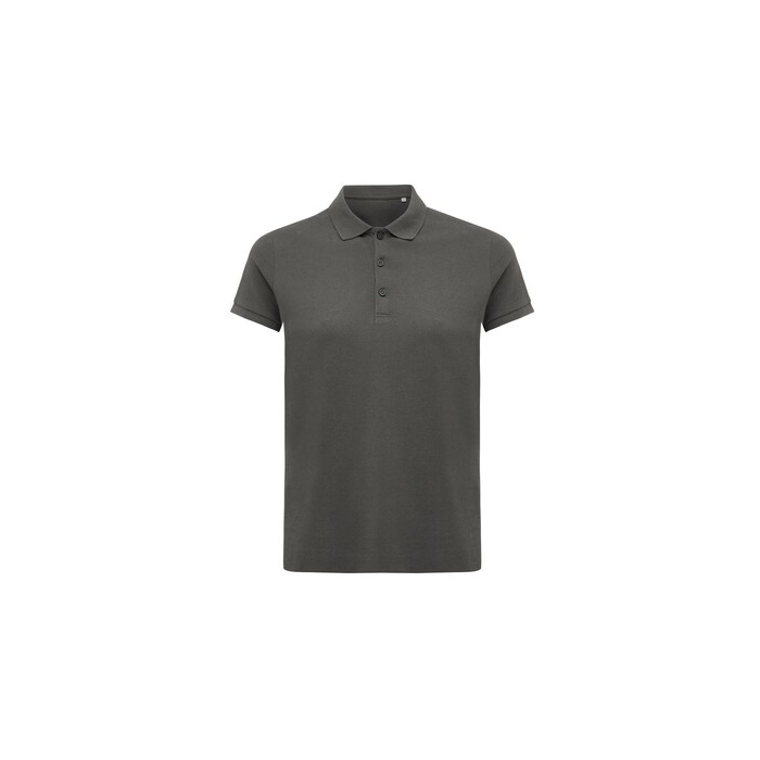 Damska koszulka polo Iqoniq Yosemite, tkanina pique z bawełny z recyklingu szary