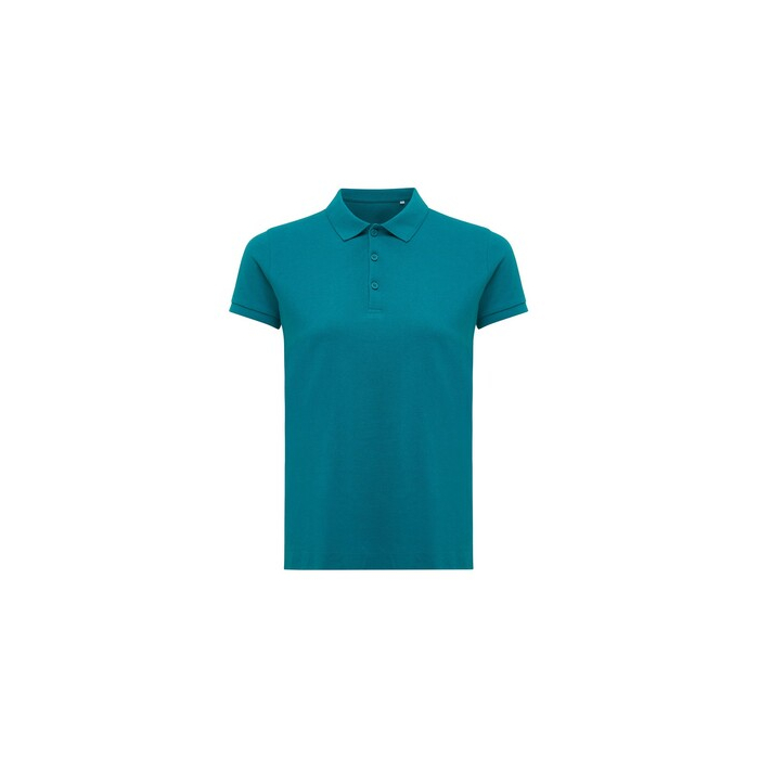 Damska koszulka polo Iqoniq Yosemite, tkanina pique z bawełny z recyklingu zielony