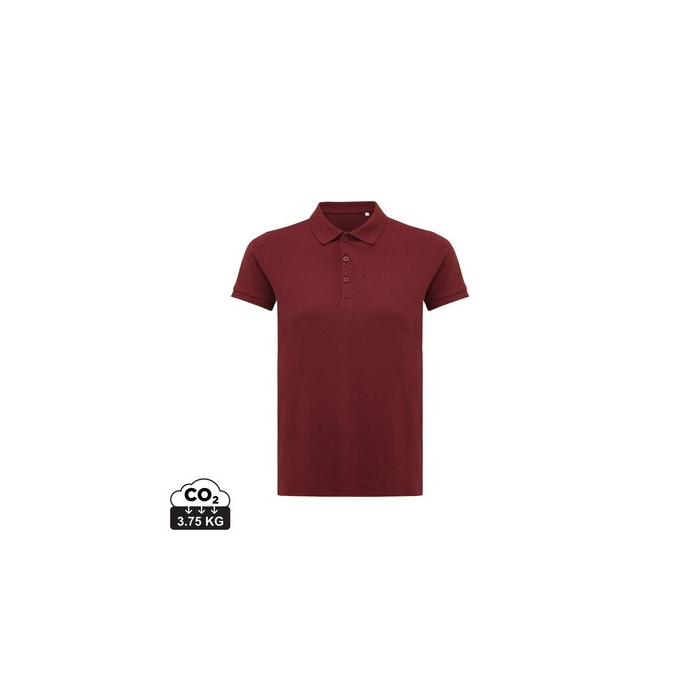 Damska koszulka polo Iqoniq Yosemite, tkanina pique z bawełny z recyklingu czerwony