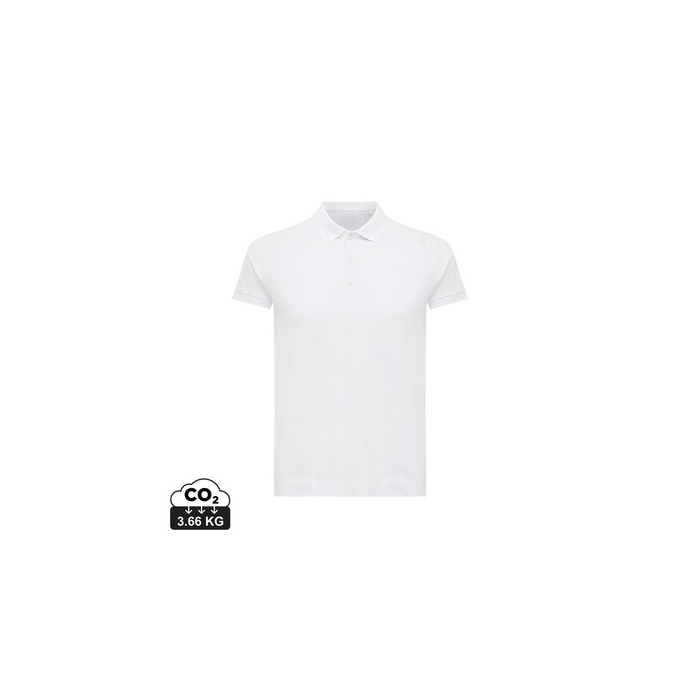 Damska koszulka polo Iqoniq Yosemite, tkanina pique z bawełny z recyklingu biały