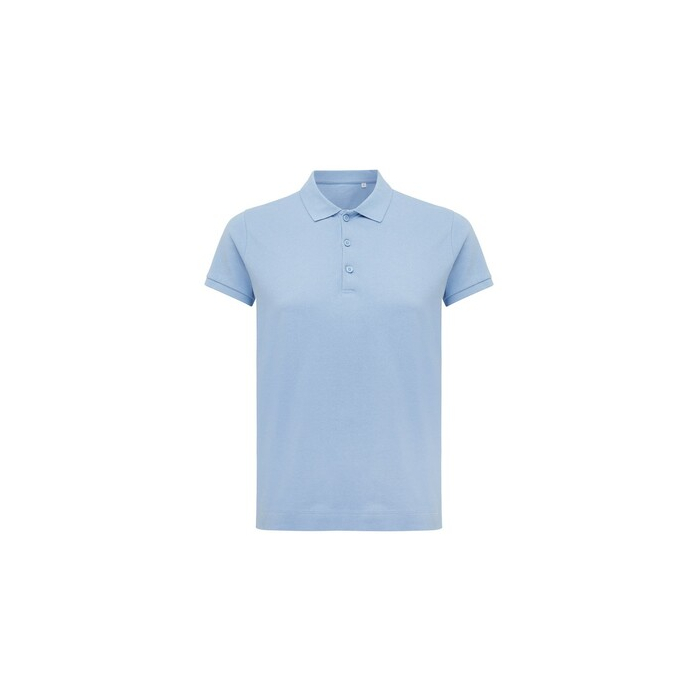 Damska koszulka polo Iqoniq Yosemite, tkanina pique z bawełny z recyklingu niebieski