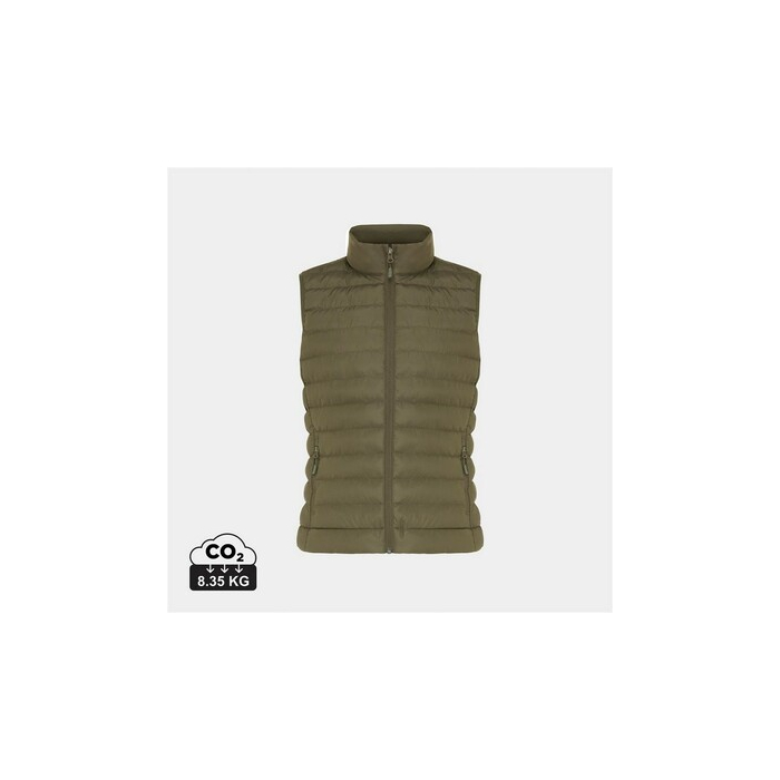 Damski bezrękawnik Iqoniq Meru, poliester z recyklingu khaki