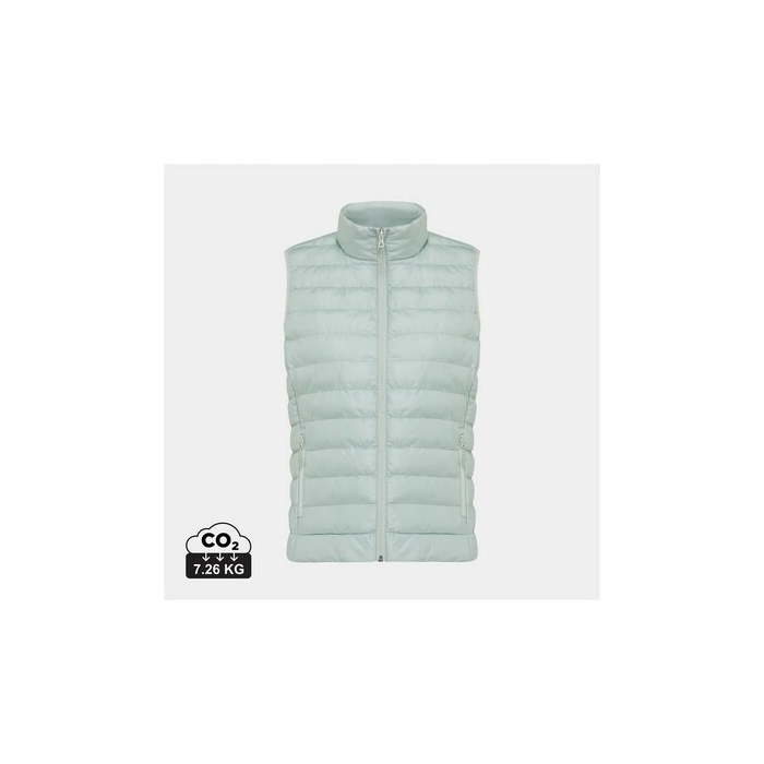 Damski bezrękawnik Iqoniq Meru, poliester z recyklingu zielony