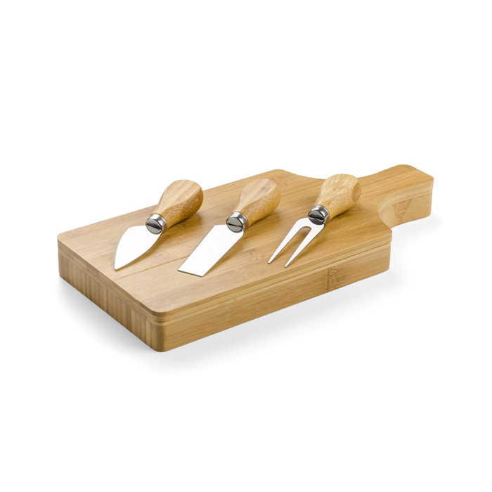 Deska do serów z nożami BRIE brązowy