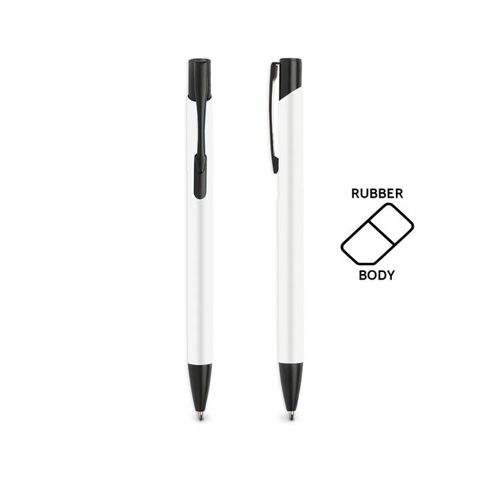 Długopis aluminiowy, gumowany / Aluru