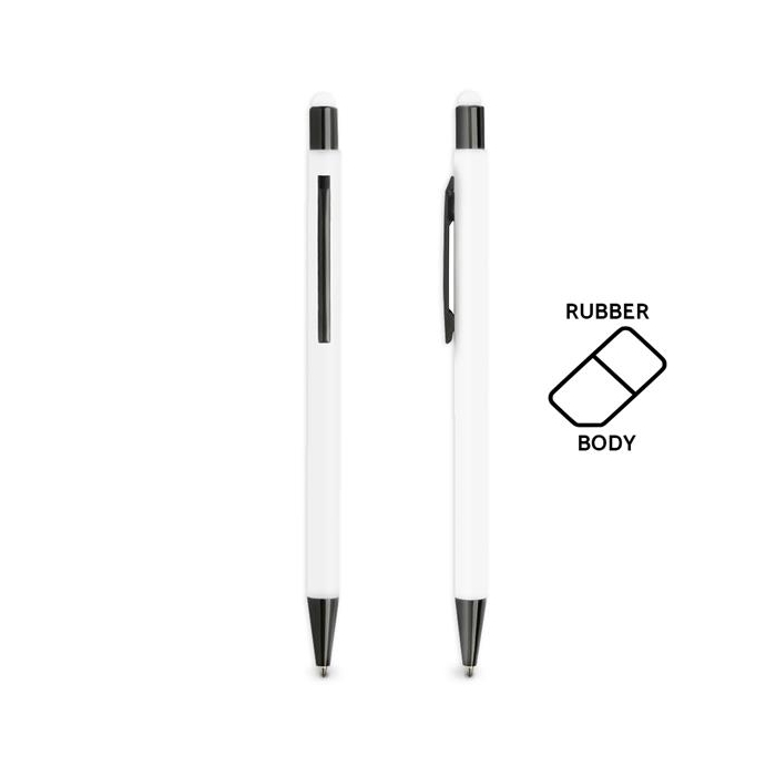 Długopis aluminiowy, gumowany, touch / Fabir