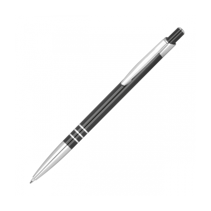 Długopis aluminiowy z recyklingu, czarny