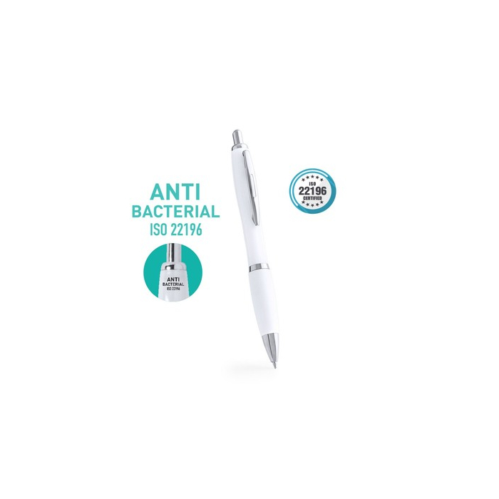 Długopis antybakteryjny biały
