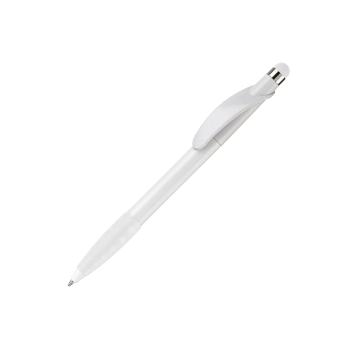 Długopis Cosmo Stylus Grip, biało / biały