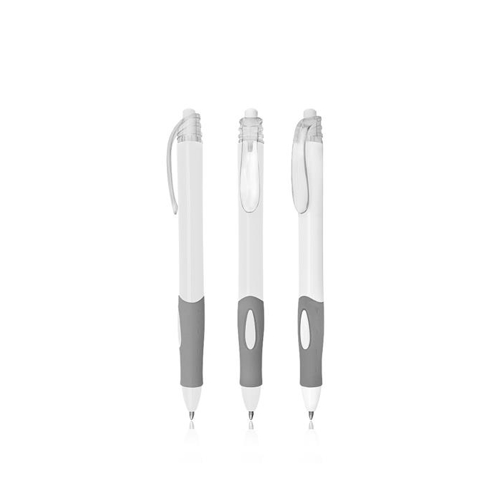 Długopis plastikowy z przezroczystymi elementami / Tetron